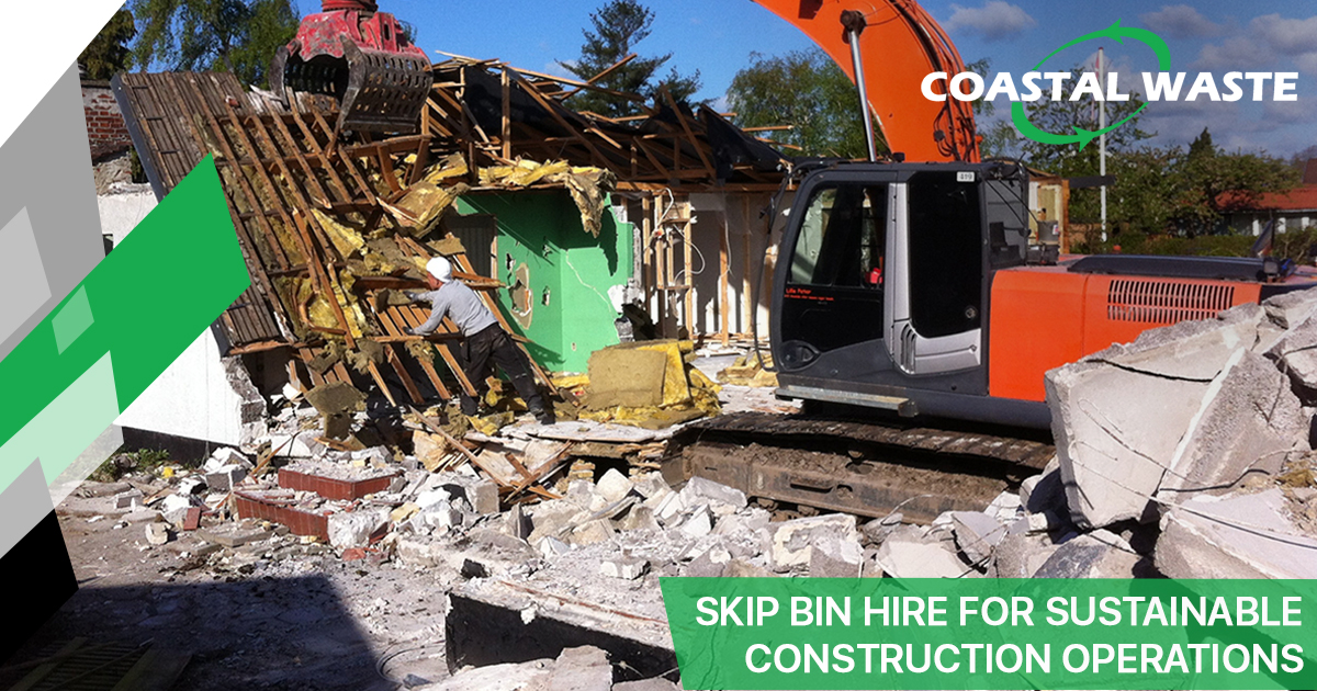 Skip Bin Hire for Sustainable Construction Operation