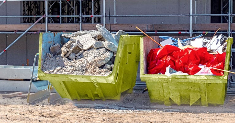 construction waste skip bin